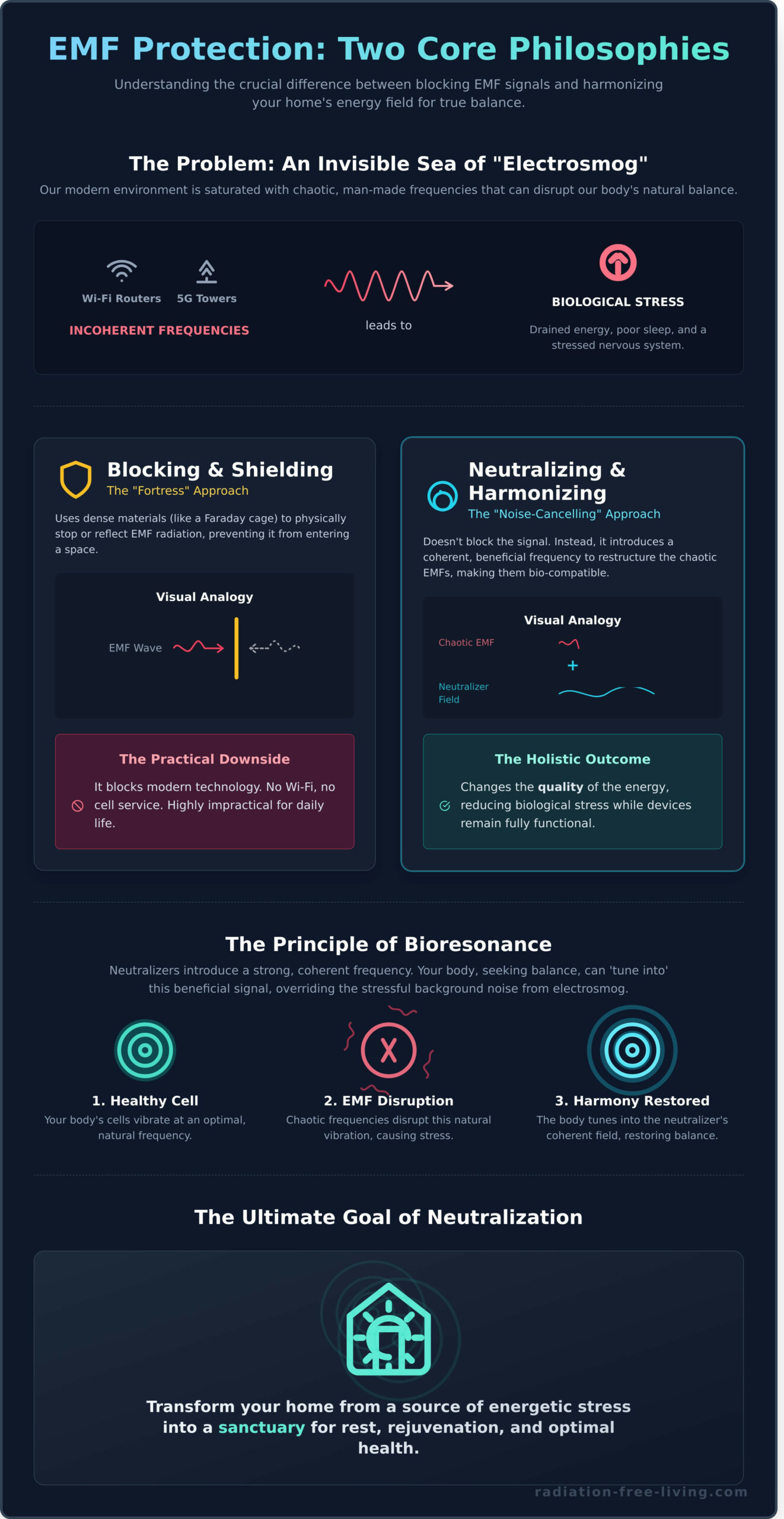 EMF Neutralizer: A Guide to Harmonizing Your Home Environment - Infographic
